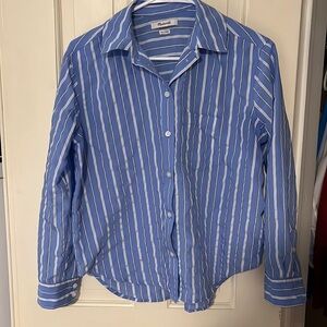 Striped Madewell Relaxed Fit Button Up
